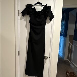 Elegant Black Off-Shoulder Dress